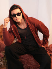 Men’s Oversized Drop-Shoulder Zip Hoodie