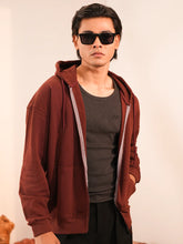 Men’s Oversized Drop-Shoulder Zip Hoodie