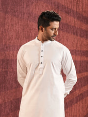 Premium Cotton Panjabi with Contrast Detailing