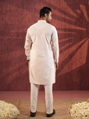 Premium Cotton Panjabi with Contrast Detailing