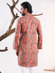 The Ethnic Fusion Digital Print Cotton Panjabi