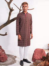 The Urban Grid Cotton Jacquard Panjabi