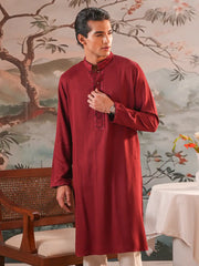 Crimson Heritage Tonal Embroidered Panjabi
