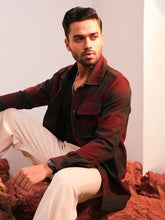 Men’s Premium Ombre Check Shirt Jacket