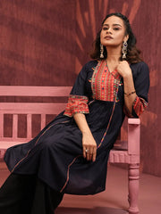 Pleated Ethnic Kurta Top