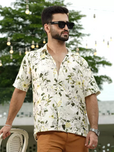 Tropical Bloom Cuban Shirt – Ivory Floral