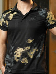 Geo Fade Digital Polo