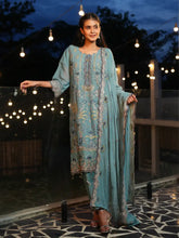 Sea Mist Green Embroidered Festive Kurta Set with Dupatta