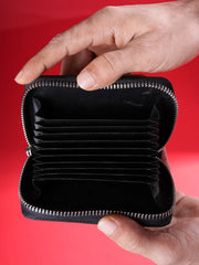 Multi-Zip Leather Wallet