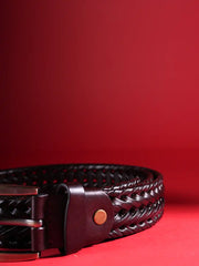 Heritage Woven Classic Leather Belt