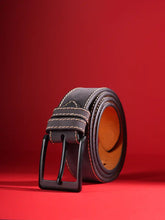 Maverick Contrast-Stitch Suede Casual Belt