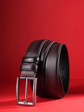 Vanguard Burnished Plain Leather Dress Belt