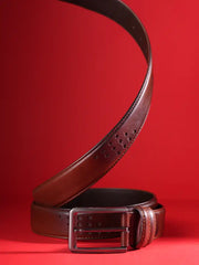 Vanguard Minimalist Plain Leather Dress Belt