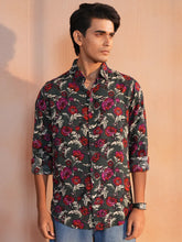 Midnight Bloom Printed Shirt