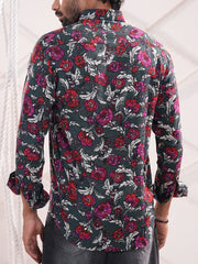Midnight Bloom Printed Shirt