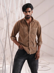 Men’s Classic Corduroy Double Pocket Shirt