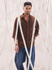 Men’s Classic Corduroy Double Pocket Shirt