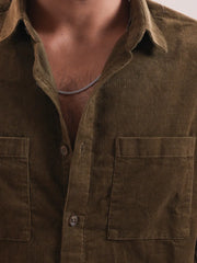 Men’s Classic Corduroy Double Pocket Shirt