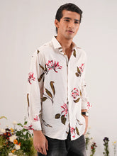 Ivory Blossom Digital Printed Casual Shirt