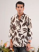Espresso Shadow Foliage Crinkle Shirt