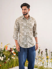 Oasis Palms Tropical Linen Shirt