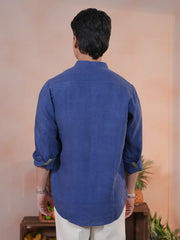 Men's Premium Linen Mandarin Collar Shirt