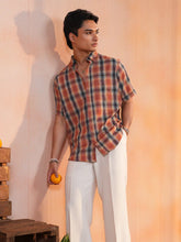 Sunset Plaid Casual Shirt