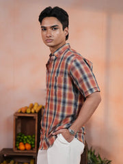Sunset Plaid Casual Shirt