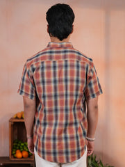 Sunset Plaid Casual Shirt