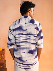 Indigo Wave Casual Shirt
