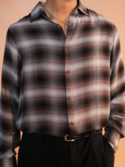 Twilight Ombre Plaid Casual Shirt
