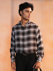 Twilight Ombre Plaid Casual Shirt