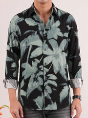 Obsidian Sage Abstract Casual Shirt