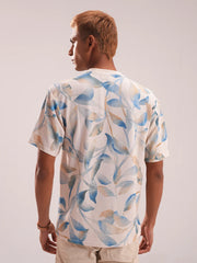 Ocean Breeze Botanical Drop Shoulder Tee