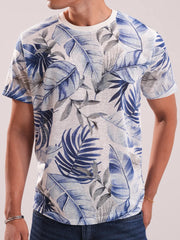 Men’s Tropical Breeze Printed Crew Neck Tee