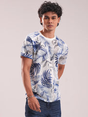 Men’s Tropical Breeze Printed Crew Neck Tee