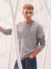 Ocean Mist Mélange Knit Tee