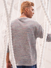 Ocean Mist Mélange Knit Tee