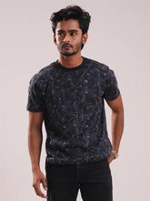 Midnight Bloom Printed Men's T-Shirt