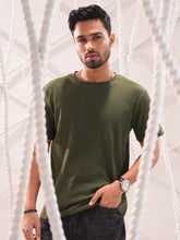 Olive Core Men's Ribbed T-Shirt