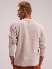Men’s Classic Striped Full Sleeve Crew Neck Tee
