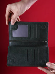 Nomad Textured Unisex Leather Long Wallet