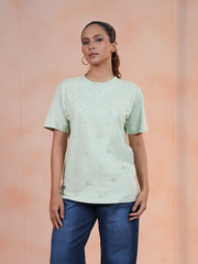 Sage Stellar Zardozi Premium Tee