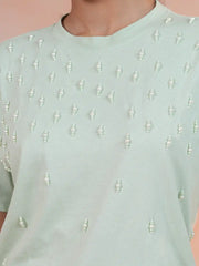 Sage Stellar Zardozi Premium Tee