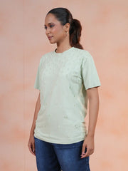 Sage Stellar Zardozi Premium Tee