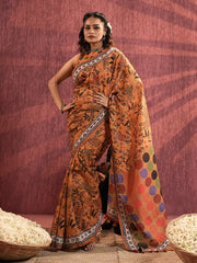 Women’s Digital Printed Half-Silk Saree
