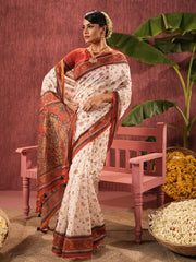 Women’s Digital Printed Half-Silk Saree