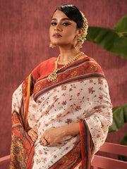 Women’s Digital Printed Half-Silk Saree