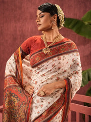 Women’s Digital Printed Half-Silk Saree