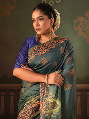 Women’s Digital Printed Half-Silk Saree